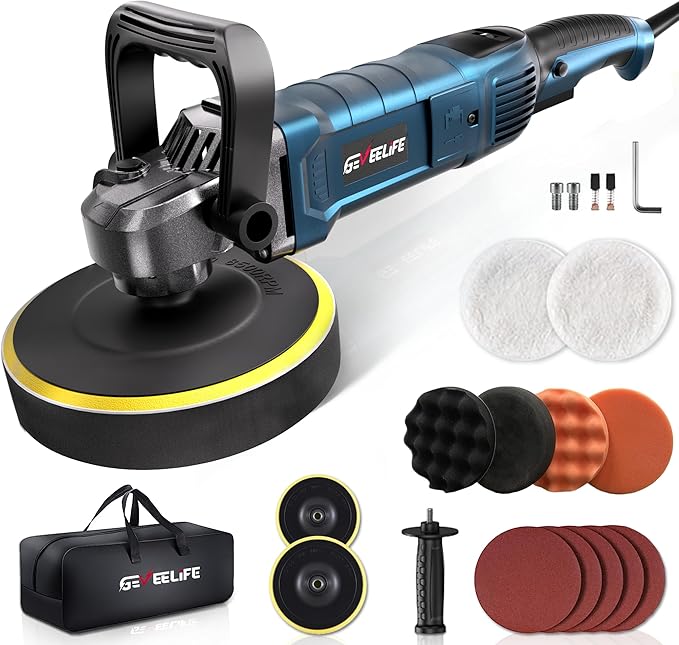 GEVEELIFE Buffer Polisher, 6 Inch/7 Inch 1600W